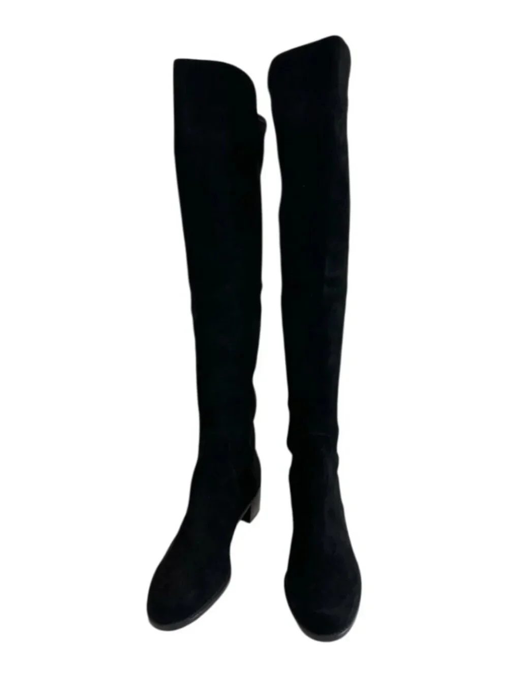 NWOT Stuart Weitzman Reserve Suede Over-the-Knee Boots Black Size 7.5